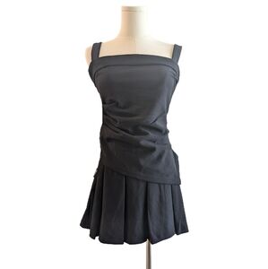 🎀 Couture 🎀 black top and pleated skirt coord set